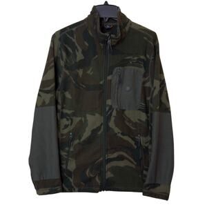 Roark Mens Landfall Fleece Jacket M Green Camo Outdoor Hiking Gorpcore Huckberry